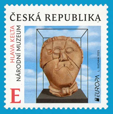 Novou poštovní známku Europa ozdobí hlava Kelta – jeden z nejvzácnějších předmětů archeologické sbírky Národního muzea