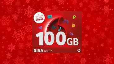 Je tu další vánoční překvapení od Vodafonu! Do prodeje jde GIGA karta s porcí až 150 GB dat měsíčně za 449 korun