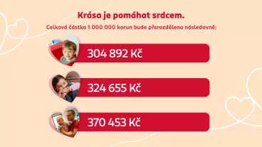 Drogerie ROSSMANN z charitativního projektu KDE SRDCE POMÁHÁ přerozdělila další milion korun na pomoc potřebným