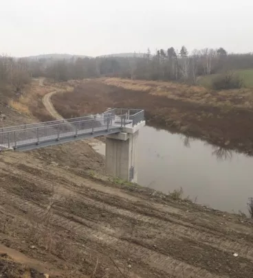 Lesy ČR právě dokončily rekonstrukci vodní nádrže Markovka u Třebíče