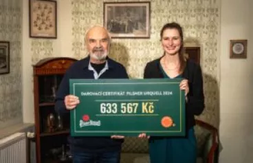 Pilsner Urquell podpořil aktivity Centra Paraple částkou 630 tisíc korun