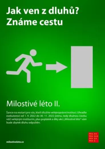 Blíží se konec akce Milostivé léto II, lidé tak mají poslední možnost zbavit se jednoduše dluhů i vůči hlavnímu městu a městským organizacím