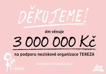 Společnost dm spolu se svými zákazníky opět pomáhá: 3 miliony Kč na klimatické vzdělávání žáků středních škol a 39,76 tuny zboží lidem v nouzi