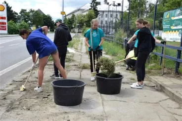 Studenti pomáhají zkrášlit město