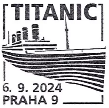 Titanic Facing slip na poštovních ceninách