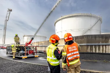 V litvínovské rafinerii skupiny ORLEN Unipetrol se konalo pravidelné havarijní cvičení