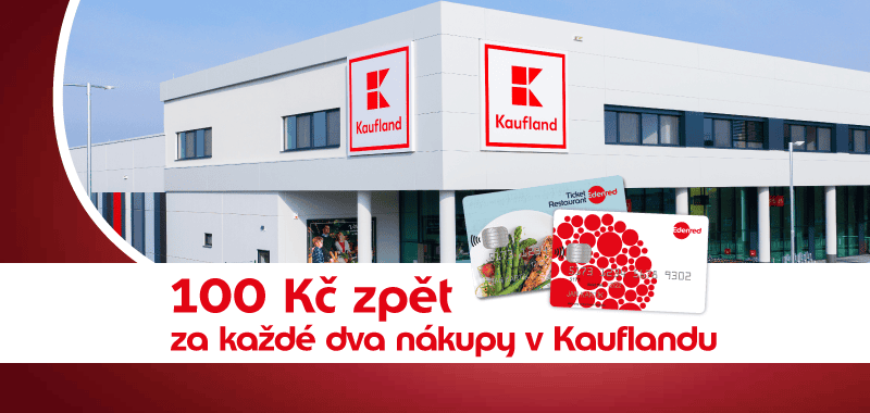 Edenred nabízí cashback při nákupech v Kauflandu, i nadále podobně podporuje i restaurace