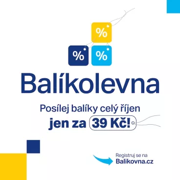 Balíkovna spustila říjnovou akci. Poslání balíku pro registrované zákazníky za 39 korun