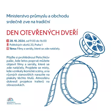 MPO zve na Den otevřených dveří v Petschkově paláci. Letos budou prohlídky ve filmovém duchu