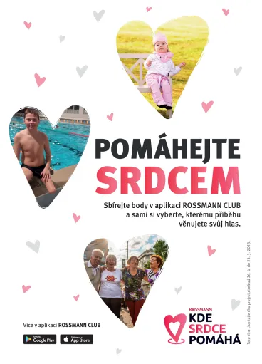Startuje další ročník charitativního projektu KDE SRDCE POMÁHÁ společnosti ROSSMANN